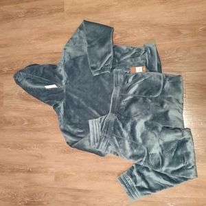 (XXL) NWT Denver Hayes Sleepwear Plush Light Indigo Matching Coord Sets